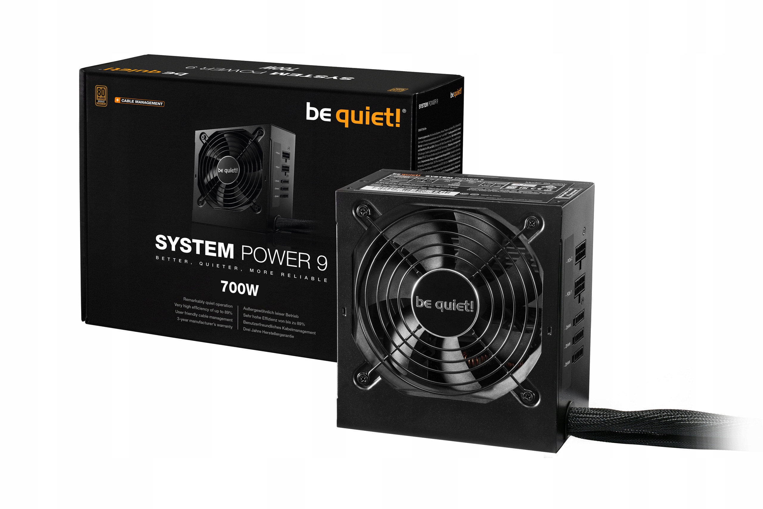 Napájací zdroj BE QUIET! System Power 9 CM 700W BN303